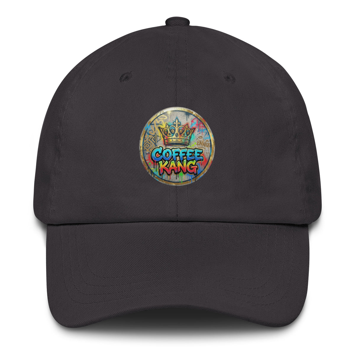 adjustable dad hat featuring a colorful &