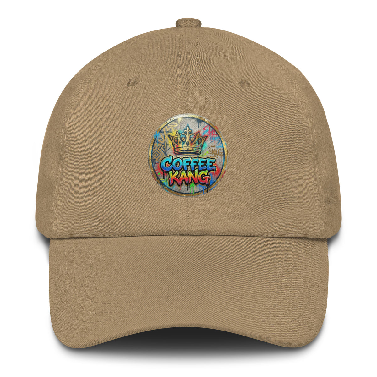 Adjustable dad hat with a colorful &