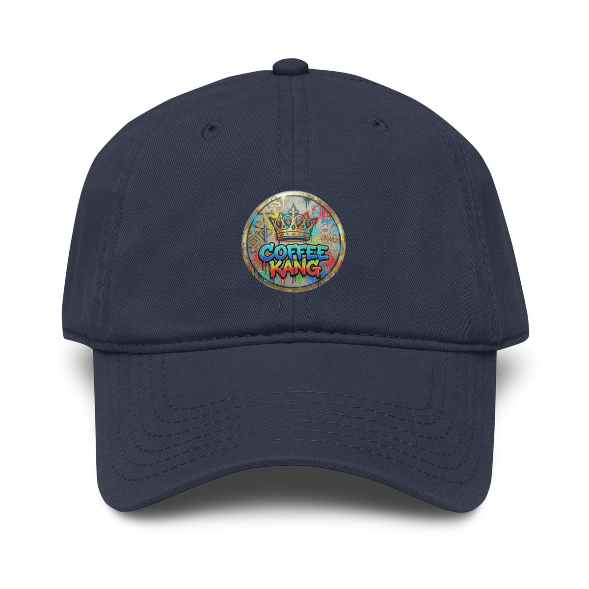 garment washed baseball cap featuring colorful &