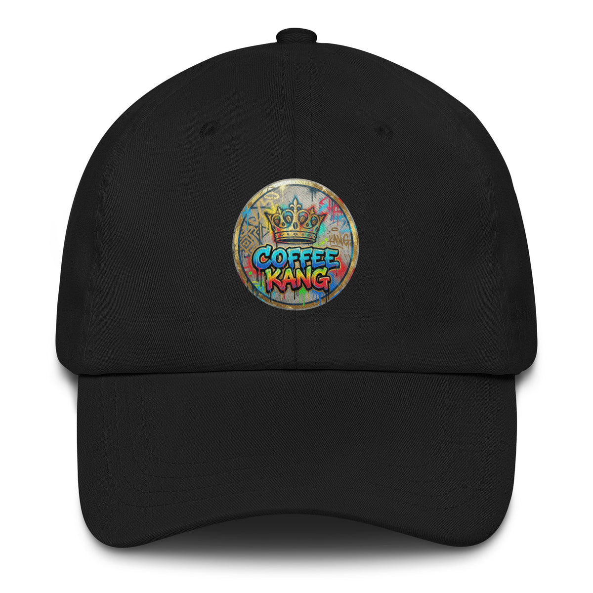 Adjustable dad hat featuring colorful &