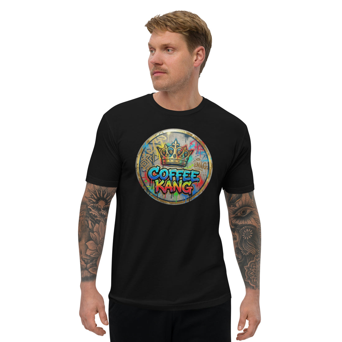 Comfortable short sleeve t-shirt featuring colorful &