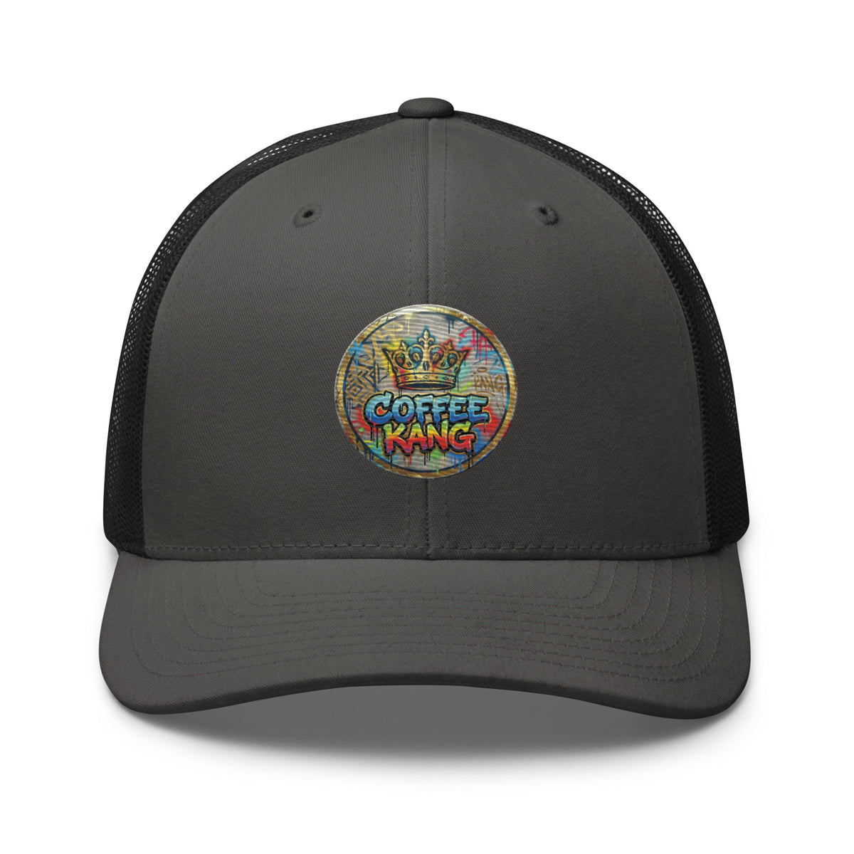 Trucker cap with mesh back featuring &