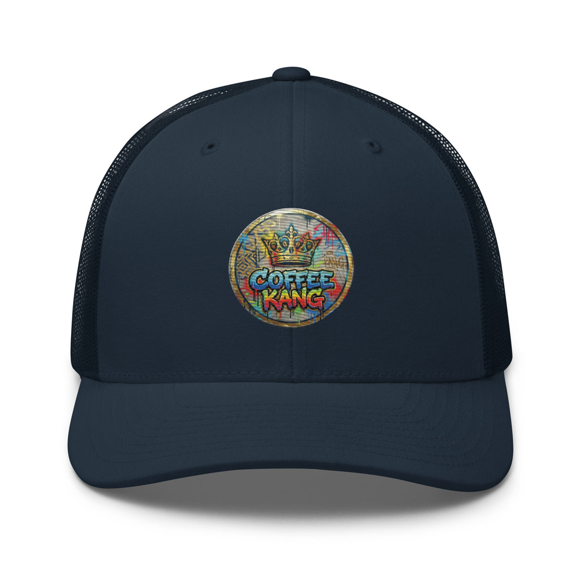 Trucker cap with mesh back featuring &