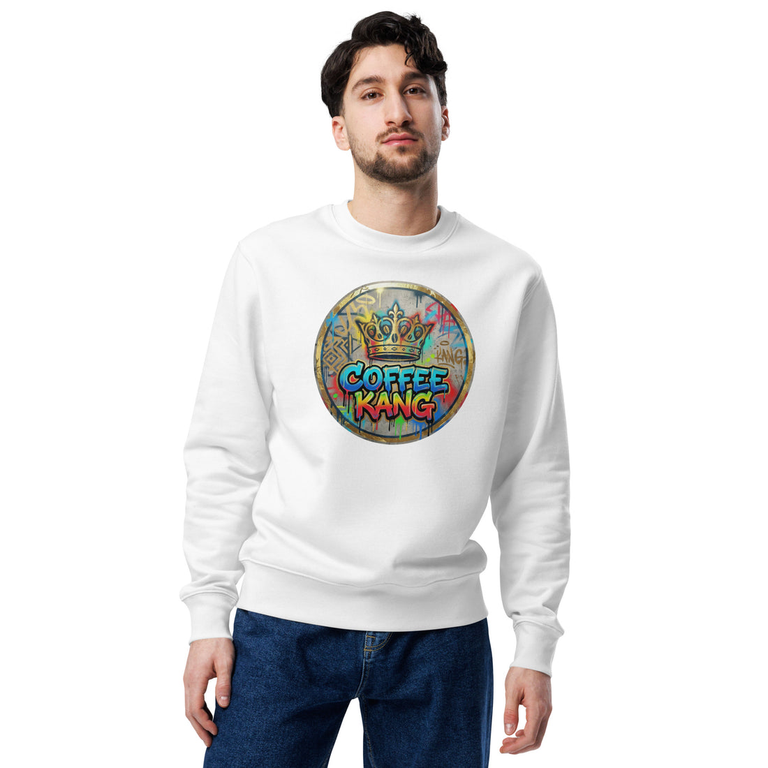 Unisex eco sweatshirt featuring the &