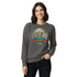 Unisex garment-dyed sweatshirt featuring colorful &