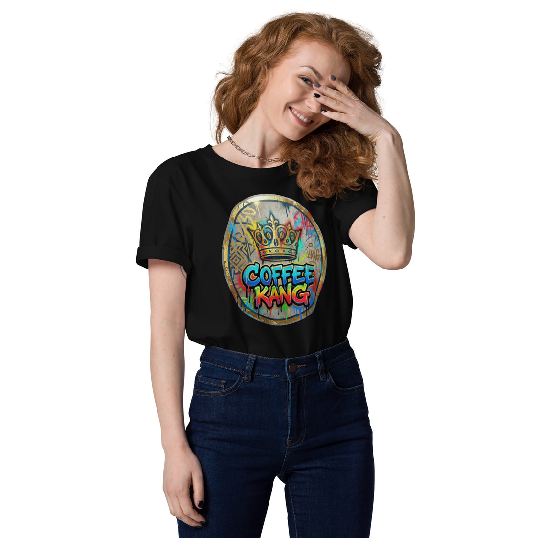 Unisex organic cotton t-shirt with colorful &