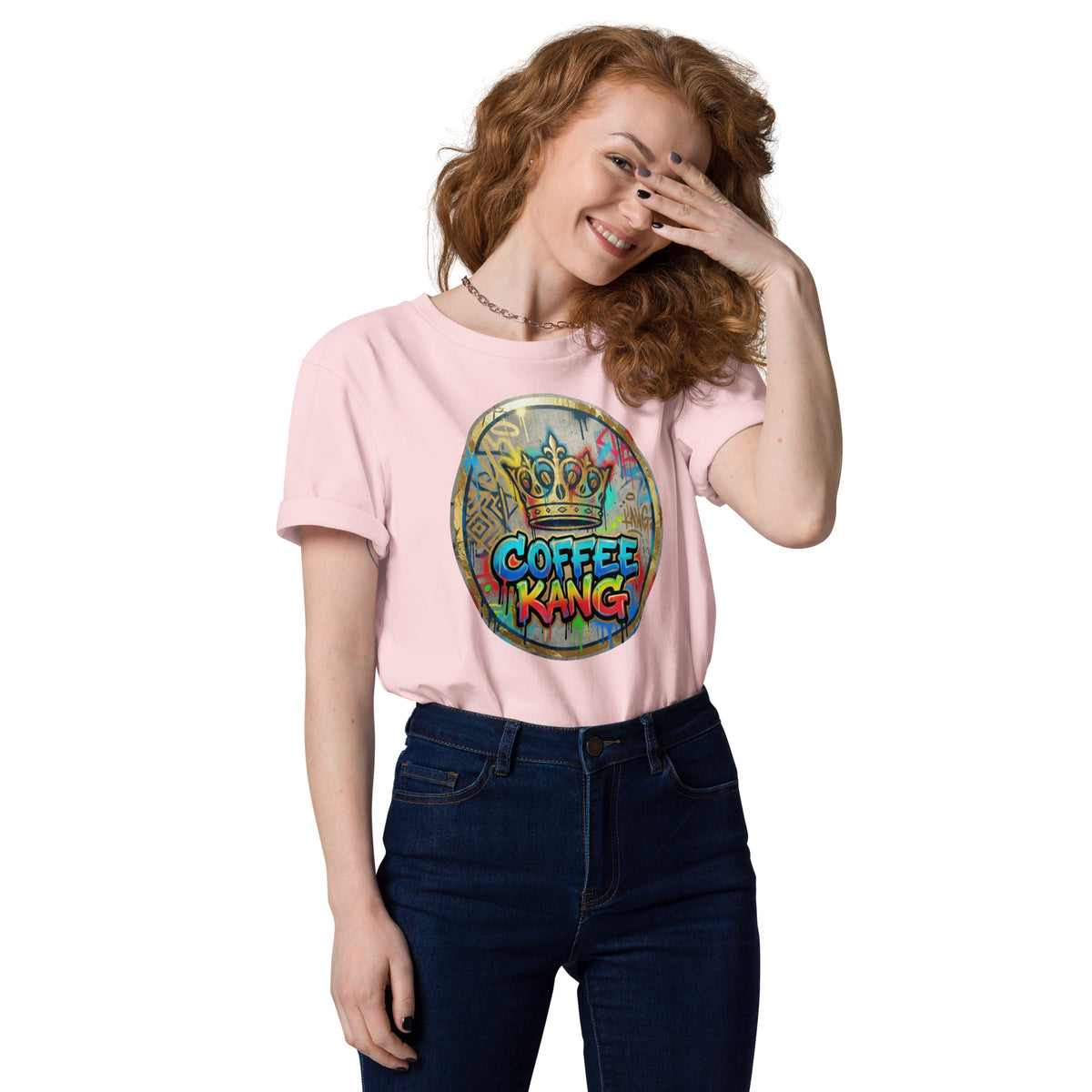 Unisex organic cotton t-shirt featuring colorful &