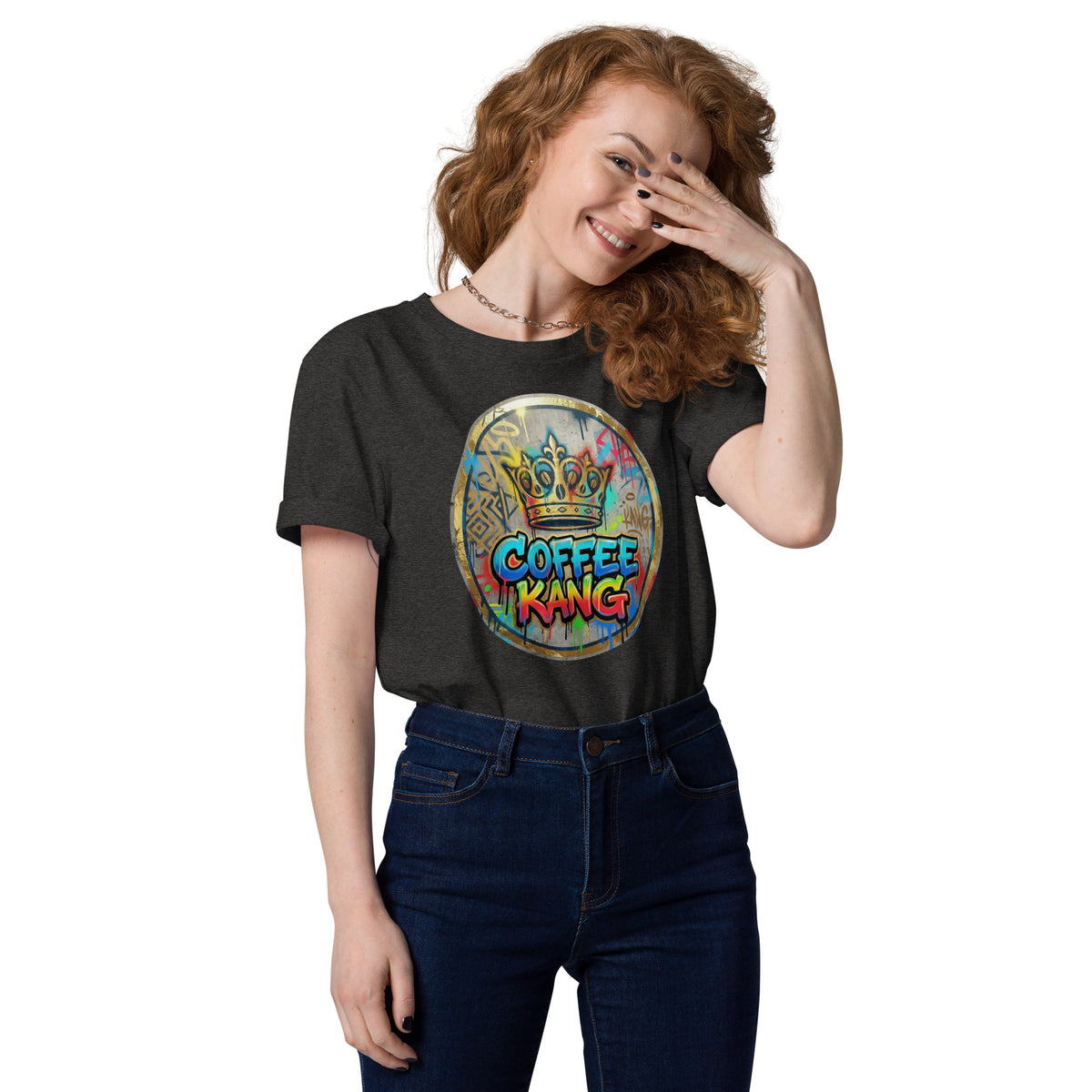 unisex organic cotton t-shirt featuring colorful &