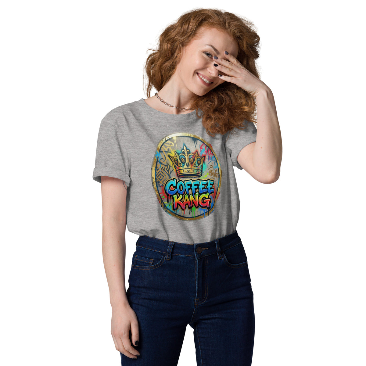 Unisex organic cotton t-shirt featuring colorful &